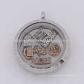 Hot style jewelry 316l stainless steel twist pendants for floating lockets jewelry